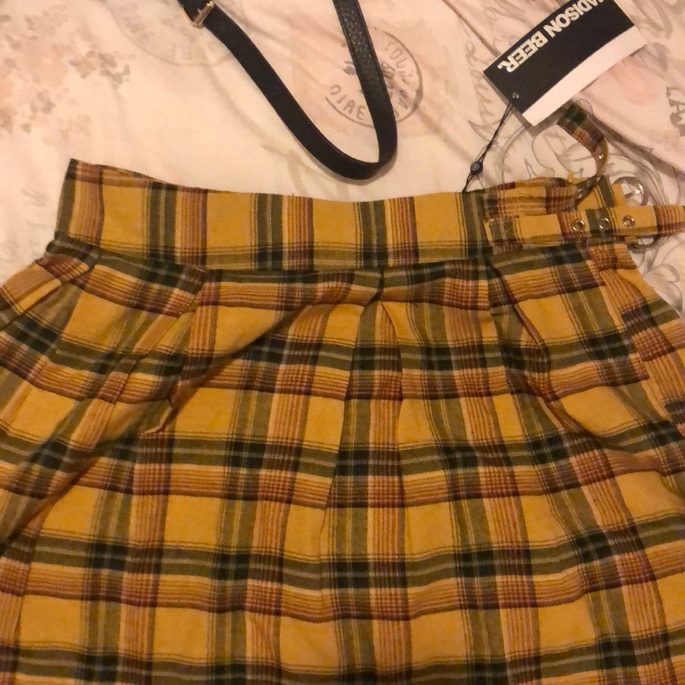 Misguided plaid skirt